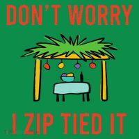 Happy Sukkot DonT Worry I Zip Tied It Jewish Sukkah Builder T-Shirt thumb 7