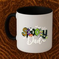 Halloween Spooky Dad Funny Family Matching Coffee Mug thumb 2