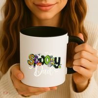 Halloween Spooky Dad Funny Family Matching Coffee Mug thumb 3