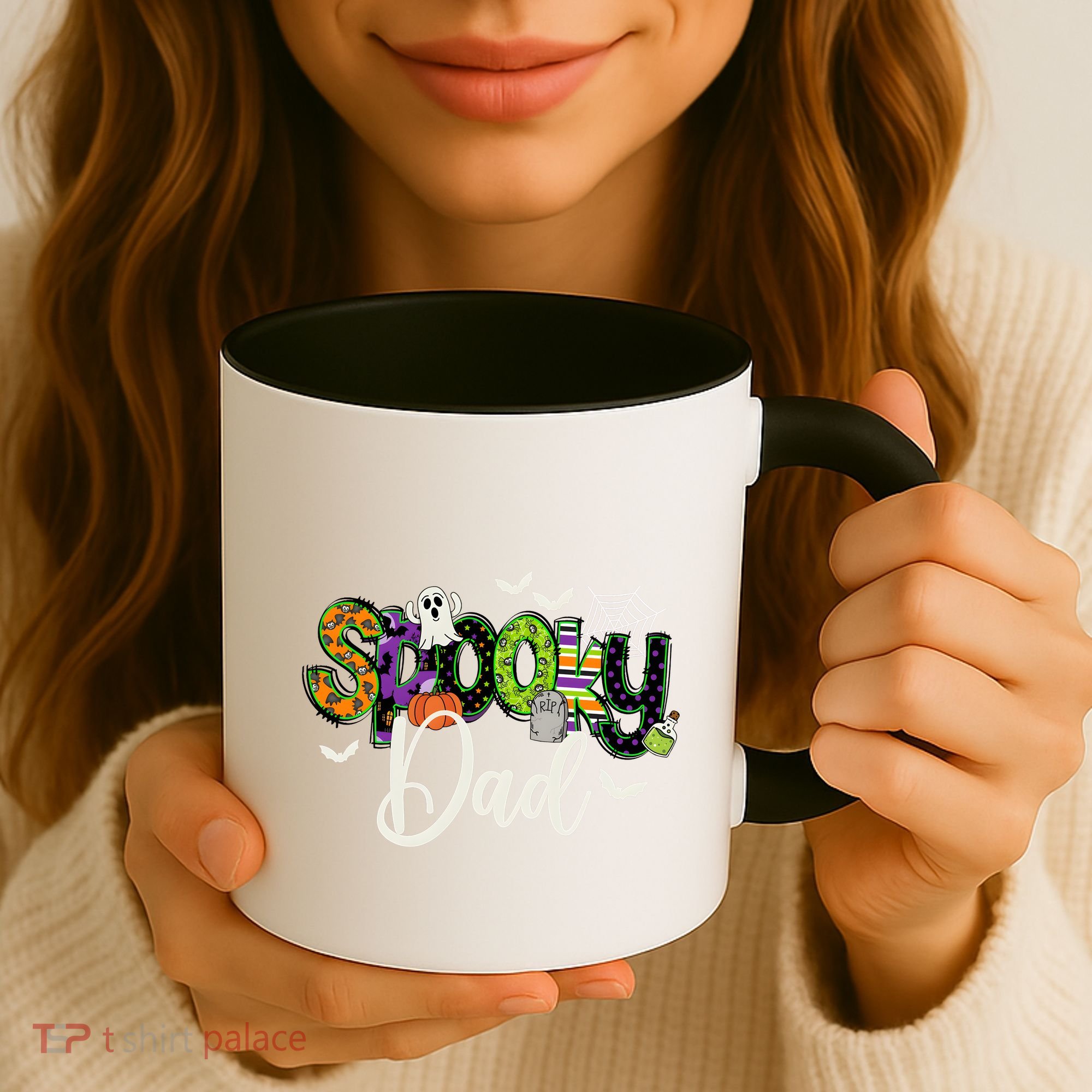 Halloween Spooky Dad Funny Family Matching Coffee Mug