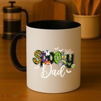 Halloween Spooky Dad Funny Family Matching Coffee Mug thumb 4