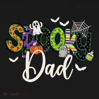 Halloween Spooky Dad Funny Family Matching Pajama Set thumb 2