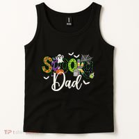 Halloween Spooky Dad Funny Family Matching Tank Top thumb 2