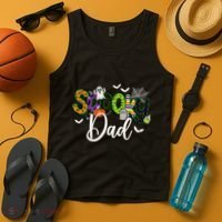 Halloween Spooky Dad Funny Family Matching Tank Top thumb 4