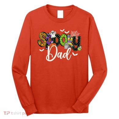 Halloween Spooky Dad Funny Family Matching Long Sleeve Shirt