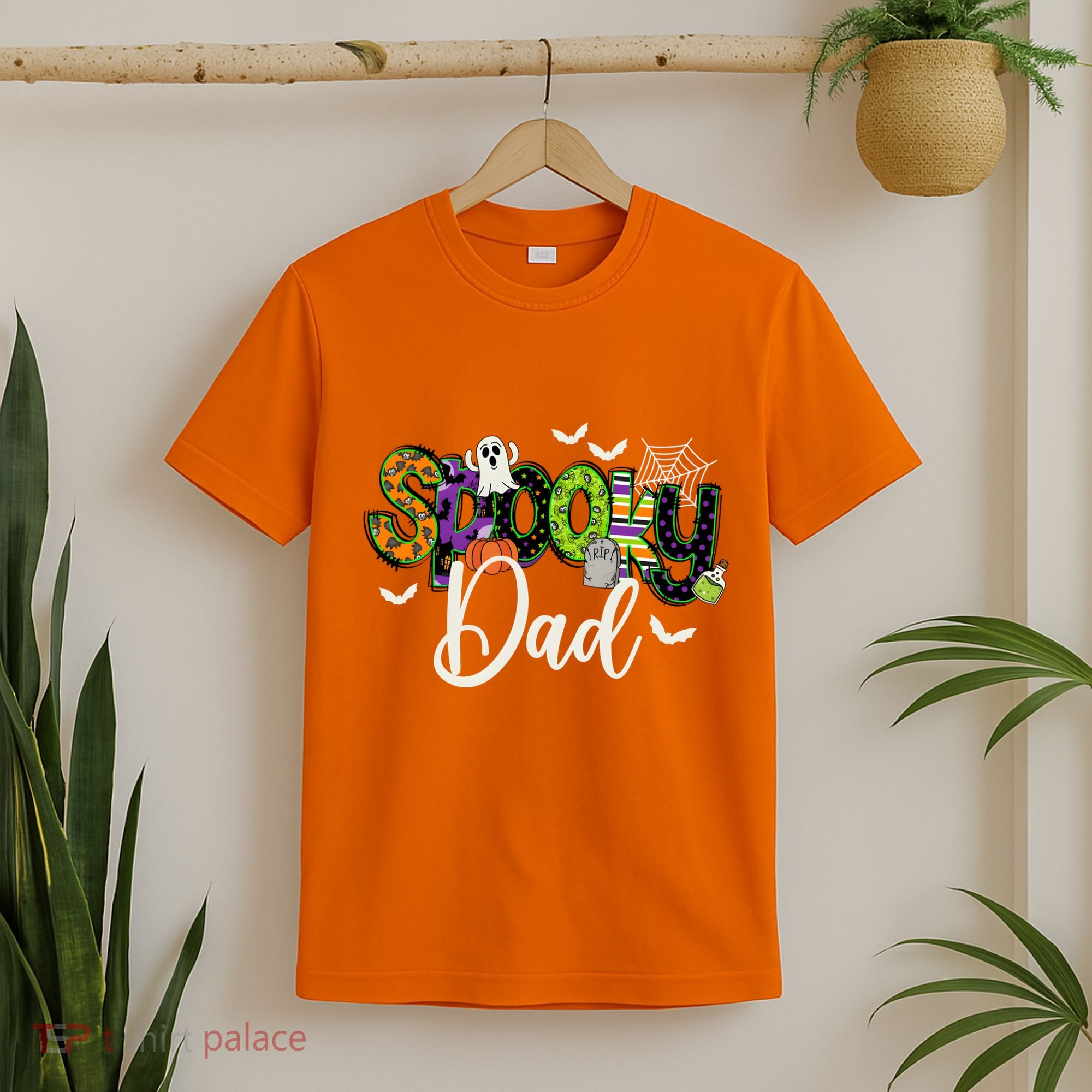 Halloween Spooky Dad Funny Family Matching T-Shirt