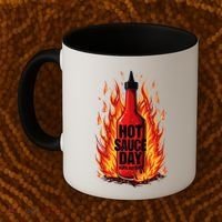 Hot Sauce Day Burn Baby Burn Passionate Fire Coffee Mug thumb 2