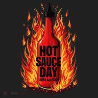 Hot Sauce Day Burn Baby Burn Passionate Fire Tumbler thumb 3