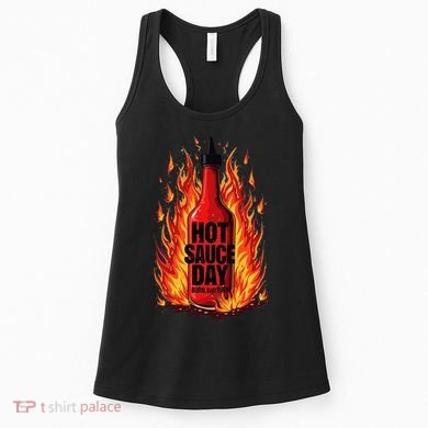 Hot Sauce Day Burn Baby Burn Passionate Fire Women's Tank Top