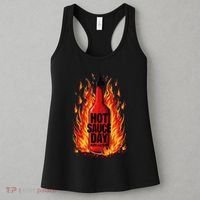 Hot Sauce Day Burn Baby Burn Passionate Fire Women's Tank Top thumb 3