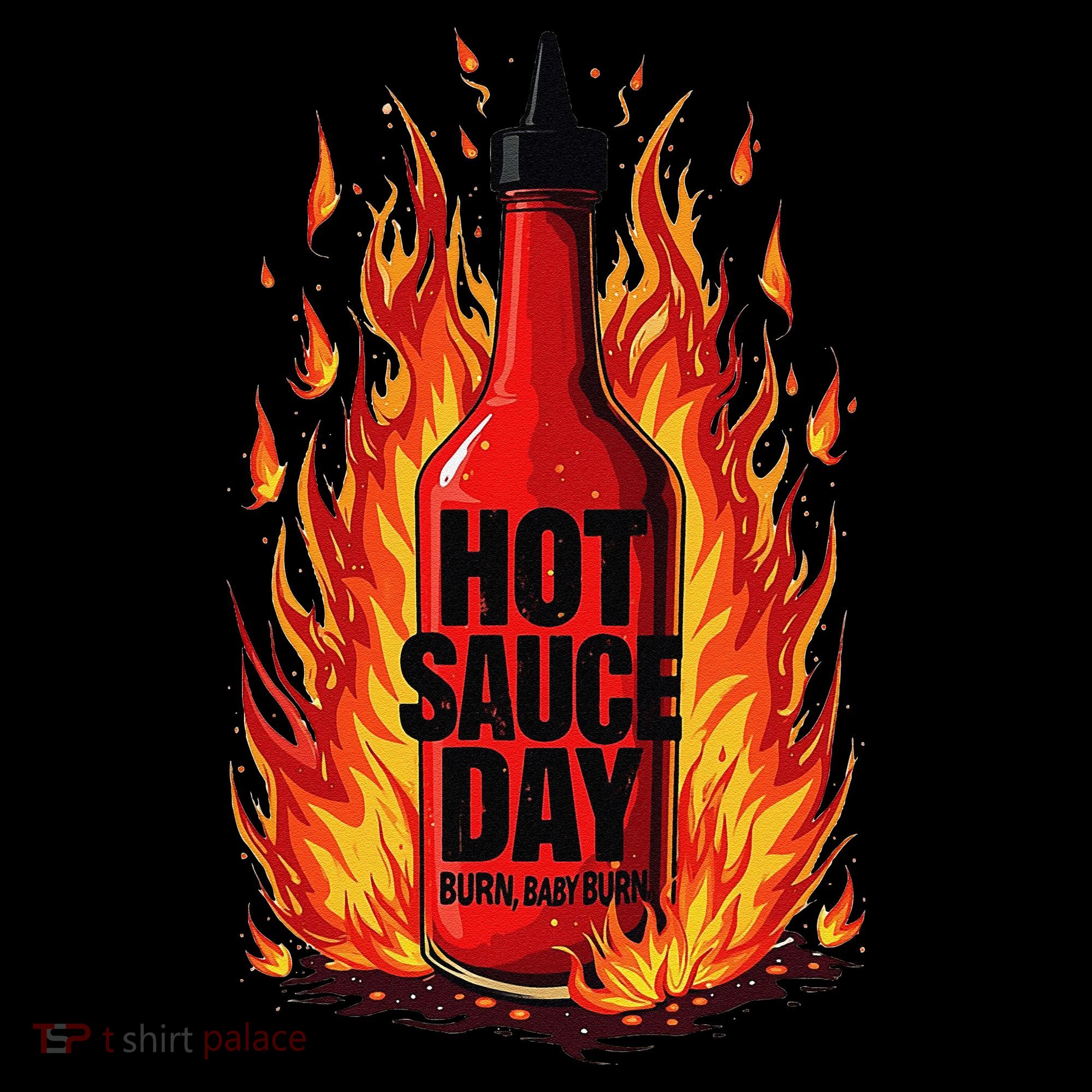 Hot Sauce Day Burn Baby Burn Passionate Fire Baby Bodysuit