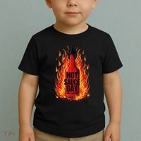 Hot Sauce Day Burn Baby Burn Passionate Fire Toddler T-Shirt thumb 2