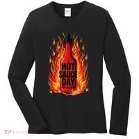 Hot Sauce Day Burn Baby Burn Passionate Fire Women's Long Sleeve Shirt thumb 0