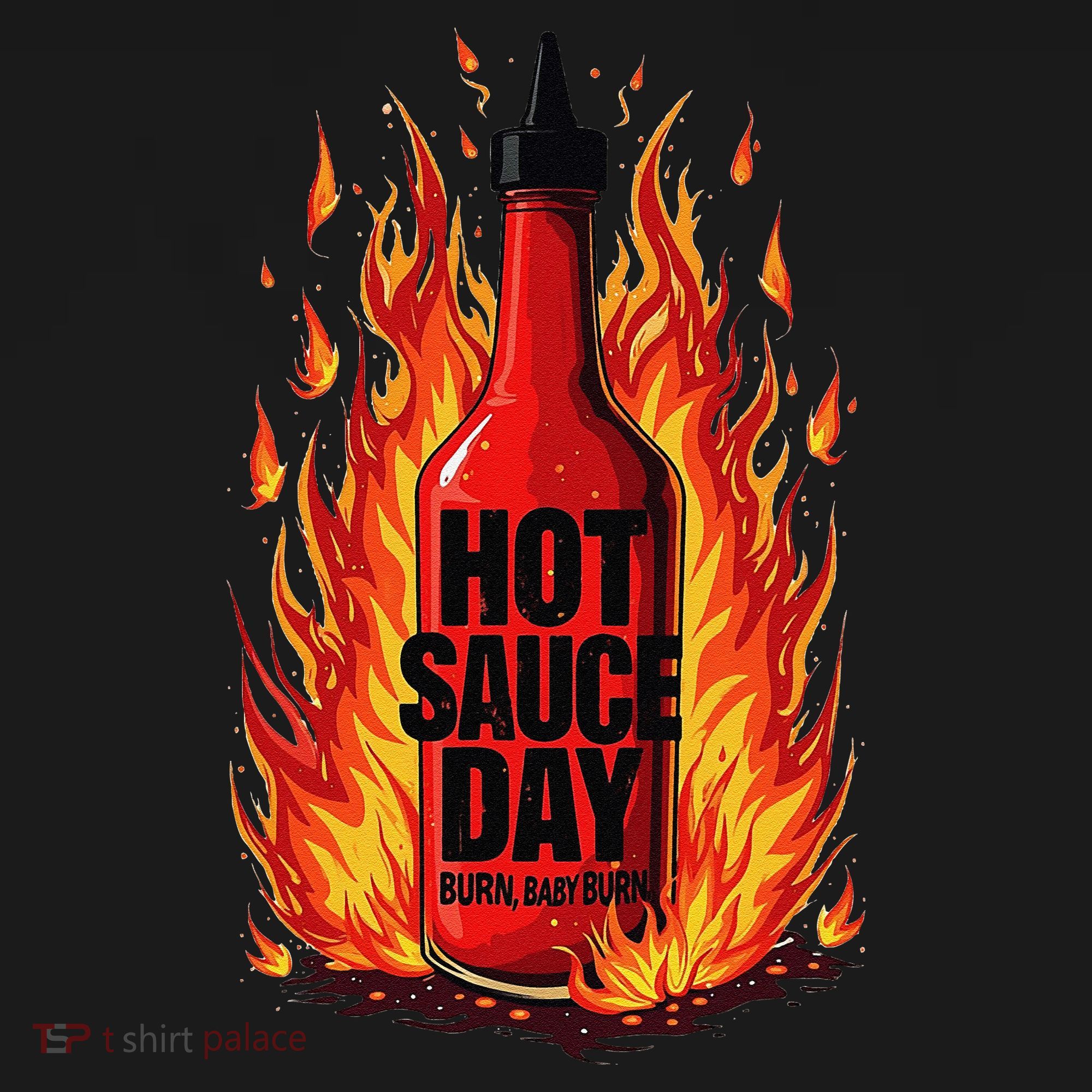 Hot Sauce Day Burn Baby Burn Passionate Fire Kids Hoodie