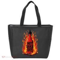 Hot Sauce Day Burn Baby Burn Passionate Fire Tote Bag thumb 0