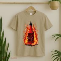 Hot Sauce Day Burn Baby Burn Passionate Fire T-Shirt thumb 2