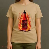 Hot Sauce Day Burn Baby Burn Passionate Fire T-Shirt thumb 4