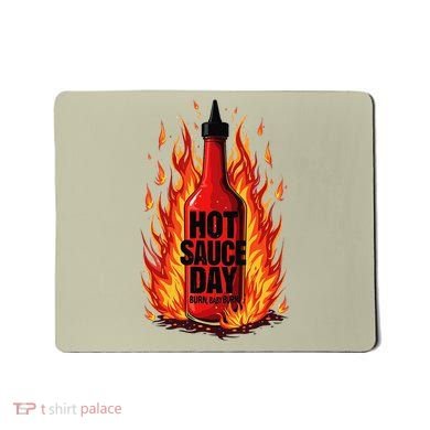 Hot Sauce Day Burn Baby Burn Passionate Fire Mousepad