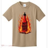 Hot Sauce Day Burn Baby Burn Passionate Fire Kids T-Shirt thumb 0
