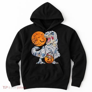 Halloween Shirts Dinosaur T Rex Mummy Pumpkin Hoodie