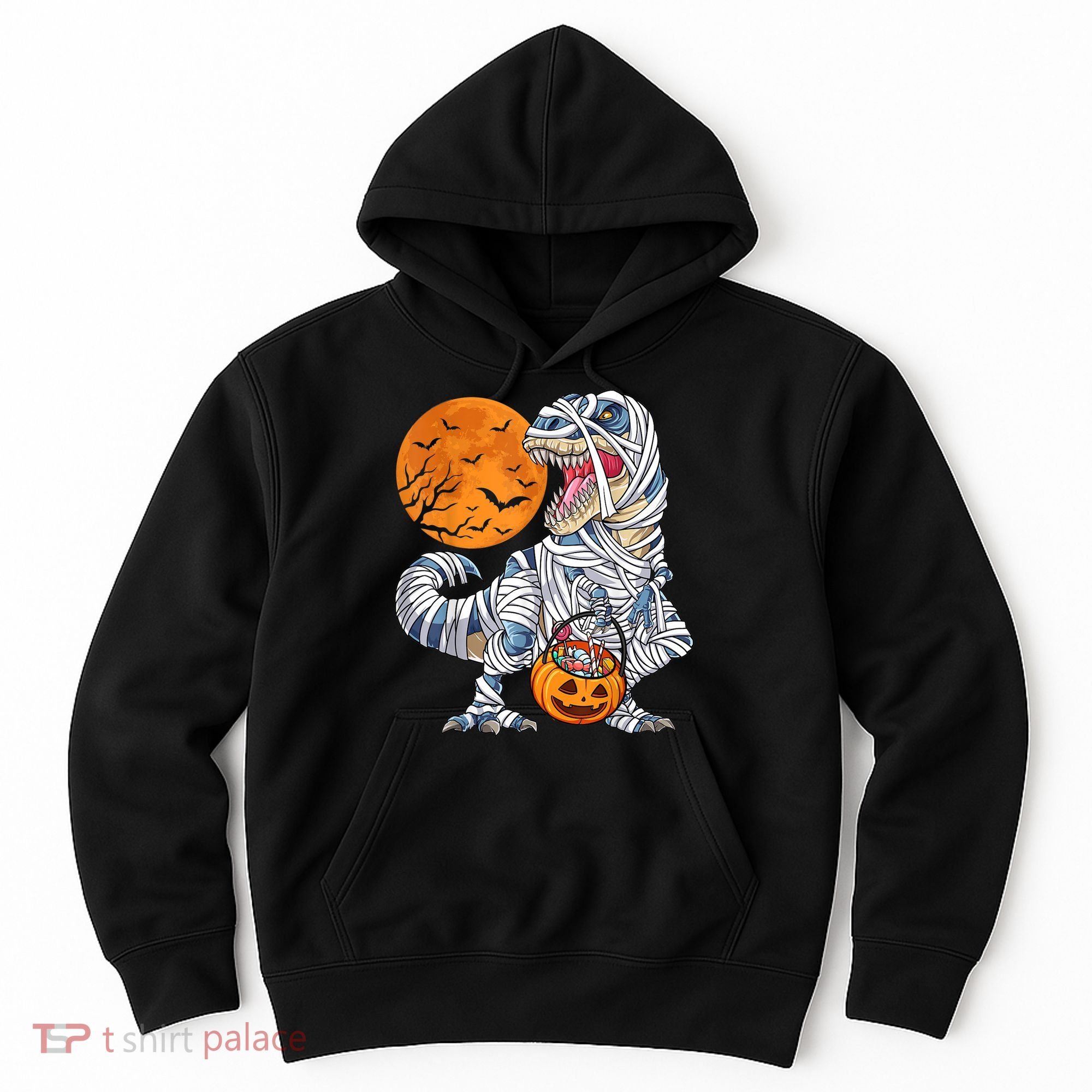 Halloween Shirts Dinosaur T Rex Mummy Pumpkin Hoodie
