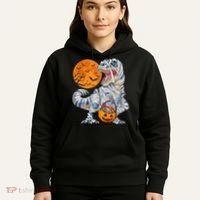 Halloween Shirts Dinosaur T Rex Mummy Pumpkin Hoodie thumb 5