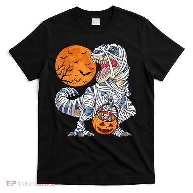 Halloween Shirts Dinosaur T Rex Mummy Pumpkin T-Shirt