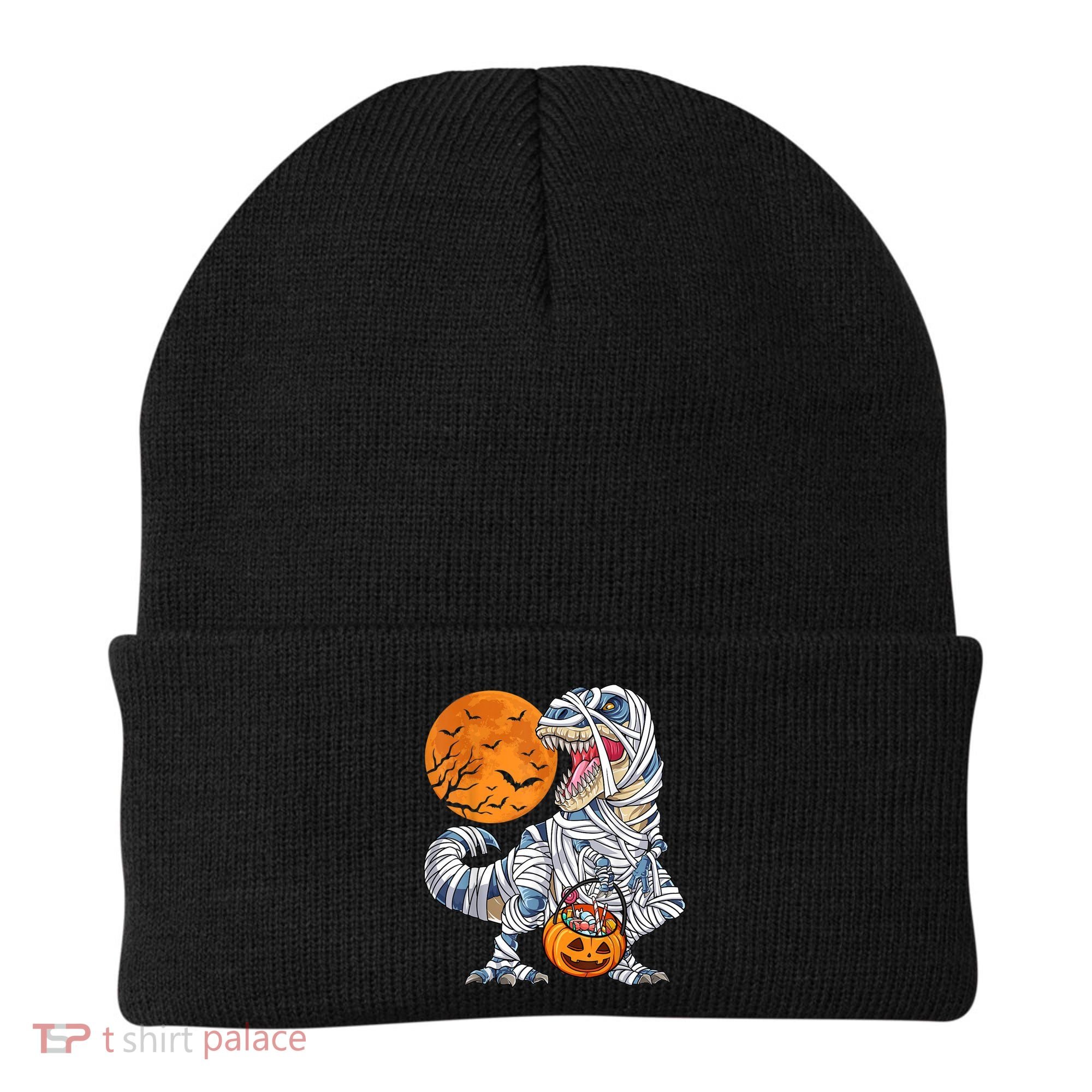 Halloween Shirts Dinosaur T Rex Mummy Pumpkin Beanie