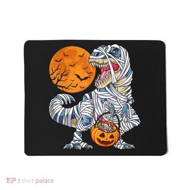 Halloween Shirts Dinosaur T Rex Mummy Pumpkin Mousepad