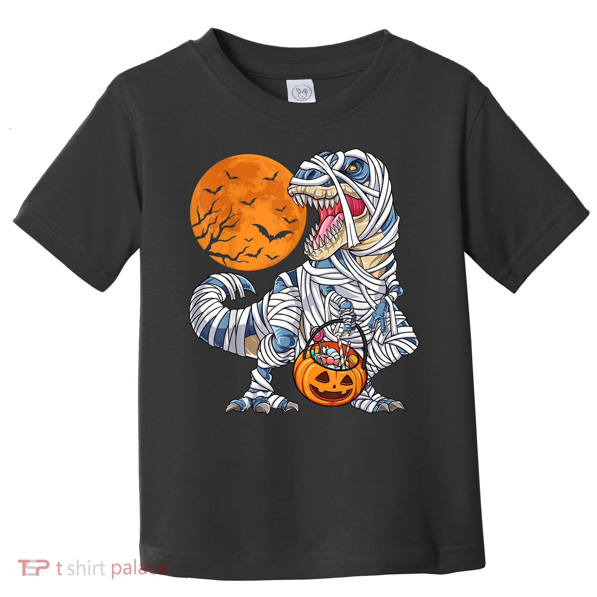 Halloween Shirts Dinosaur T Rex Mummy Pumpkin Toddler T-Shirt
