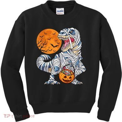 Halloween Shirts Dinosaur T Rex Mummy Pumpkin Kids Sweatshirt