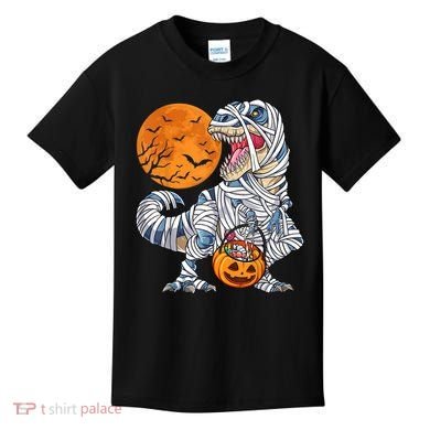 Halloween Shirts Dinosaur T Rex Mummy Pumpkin Kids T-Shirt