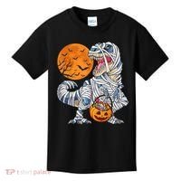 Halloween Shirts Dinosaur T Rex Mummy Pumpkin Kids T-Shirt thumb 0
