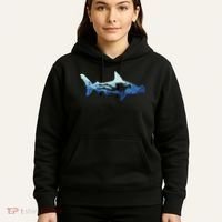 Hammerhead Shark Diver Ocean Hoodie thumb 5
