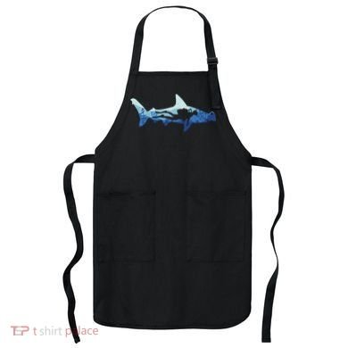 Hammerhead Shark Diver Ocean Apron