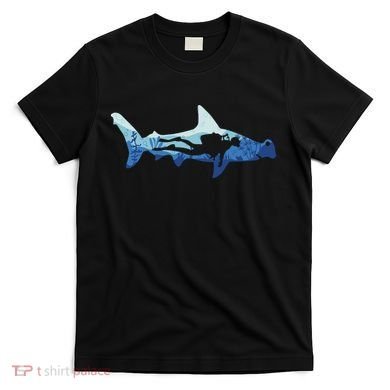 Hammerhead Shark Diver Ocean T-Shirt