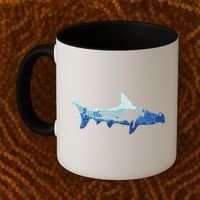 Hammerhead Shark Diver Ocean Coffee Mug thumb 2