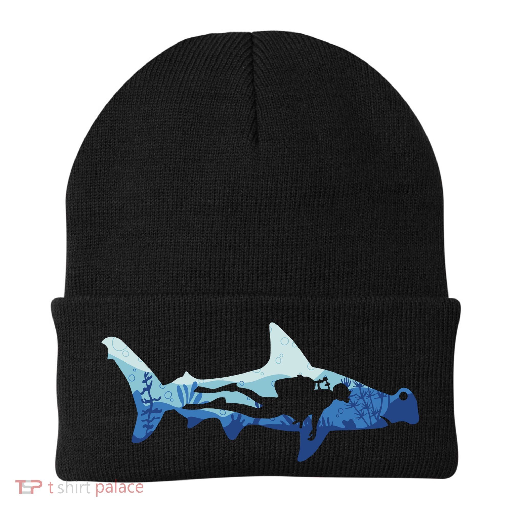 Hammerhead Shark Diver Ocean Beanie