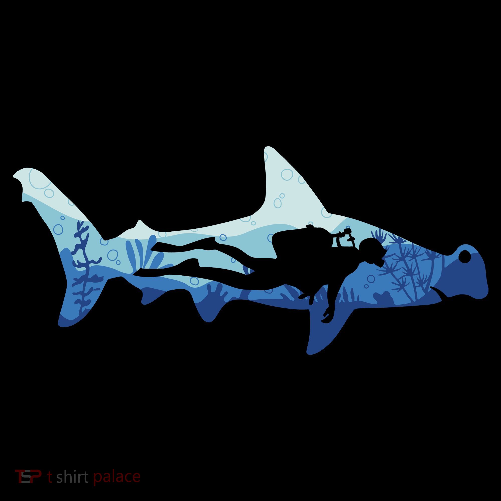 Hammerhead Shark Diver Ocean Women's Hoodie