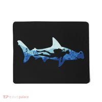 Hammerhead Shark Diver Ocean Mousepad thumb 0