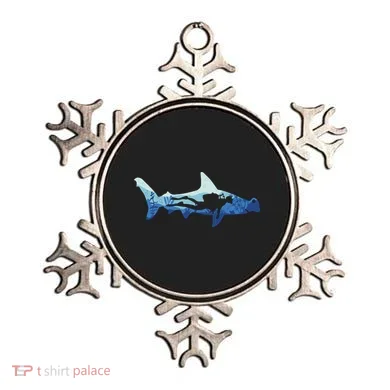 Hammerhead Shark Diver Ocean Ornament