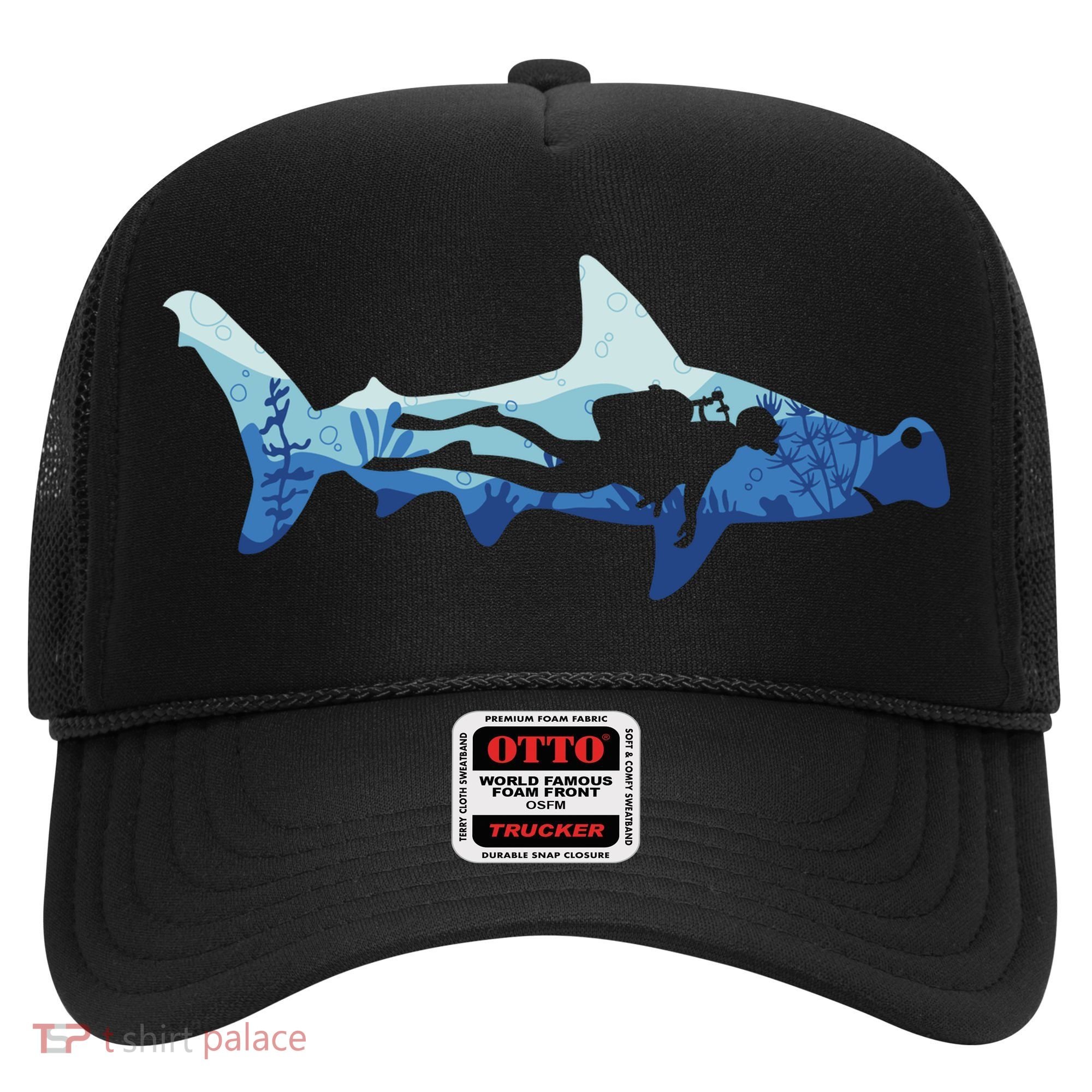 Hammerhead Shark Diver Ocean Hat