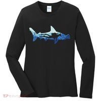 Hammerhead Shark Diver Ocean Women's Long Sleeve Shirt thumb 0
