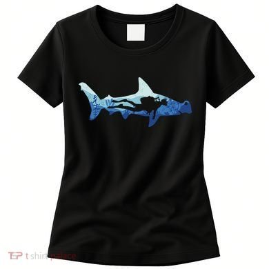 Hammerhead Shark Diver Ocean Women's T-Shirt