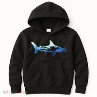 Hammerhead Shark Diver Ocean Kids Hoodie thumb 0