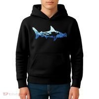 Hammerhead Shark Diver Ocean Kids Hoodie thumb 4