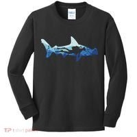 Hammerhead Shark Diver Ocean Kids Long Sleeve Shirt thumb 0