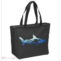 Hammerhead Shark Diver Ocean Tote Bag thumb 2