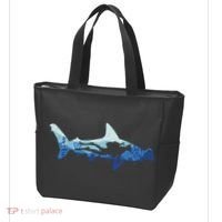 Hammerhead Shark Diver Ocean Tote Bag thumb 3