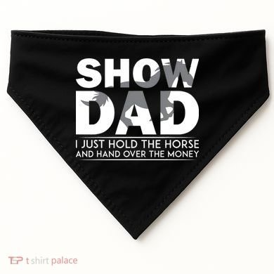 Horse Show Dad Father's Day USA-Made Doggie Bandana